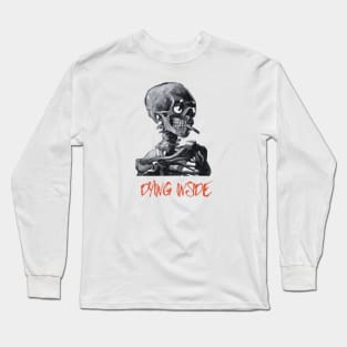 Dying Inside T-shirt, Relatable, Funny Skeleton Long Sleeve T-Shirt